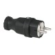 PCE Rubber Schuko Connector Male