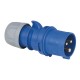 Ceeform 16A 3 Pin Plug Male - Blue
