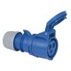 Ceeform 16A 3 Pin Plug Female - Blue