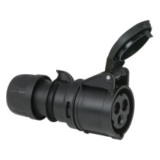 Ceeform 16A 3 Pin Plug Female - Black
