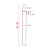 Showtec Mammoth Distance Tube 90-128cm - max load 50kg - M20