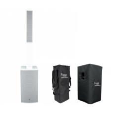 DAP Frigga Single Active Column PA System 2000w - White Inc Covers
