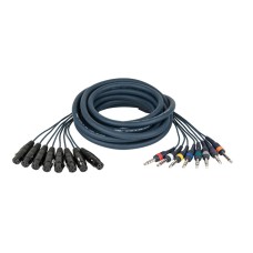 DAP FL67 - 8 XLR/F 3P to 8 Jack stereo - 3m