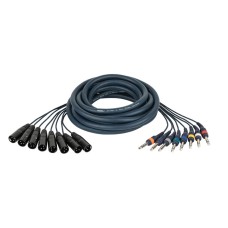 DAP FL68 - 8 XLR/M 3P to 8 Jack stereo - 6m